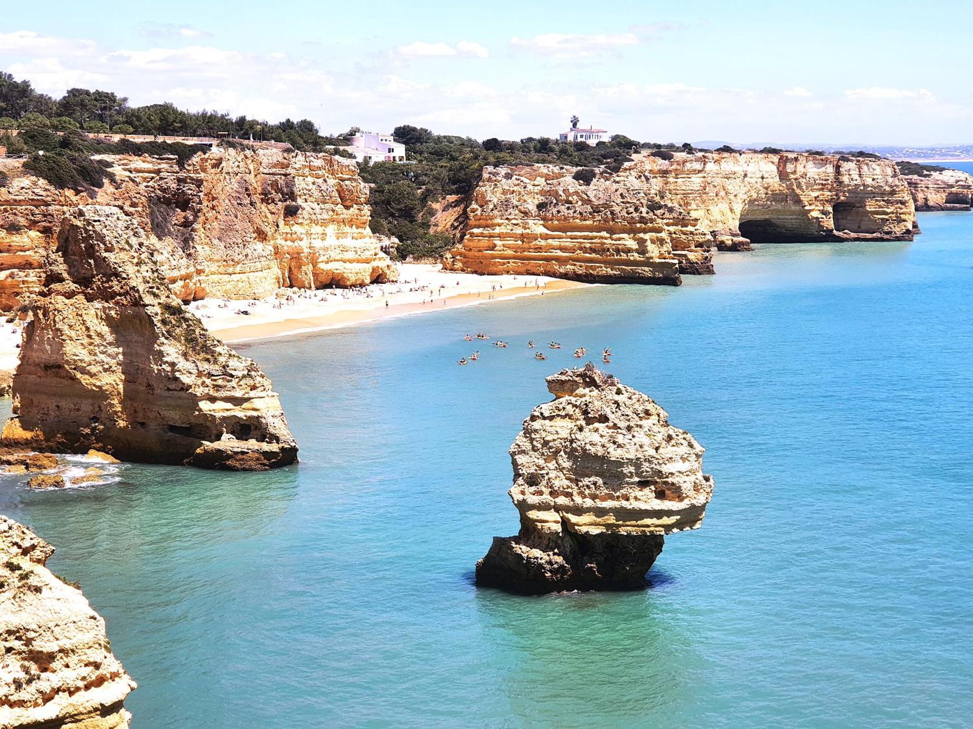 White T1 - Ocean View Apartment Albufeira Luaran gambar